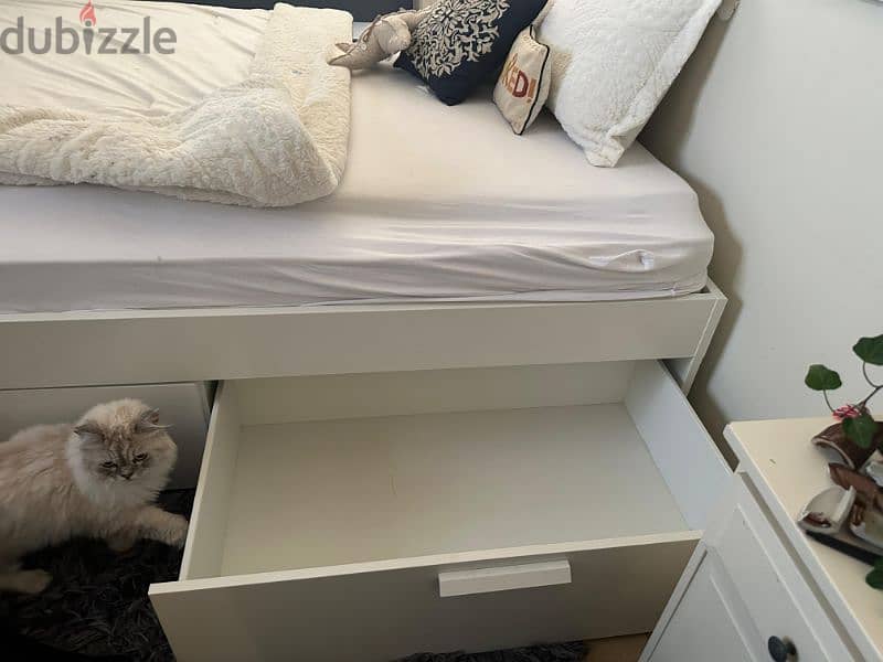 ikea king bed with storage 1