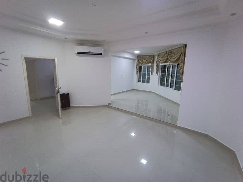 unfurnished 2bhk flat in ghubra near Indian school, family 3