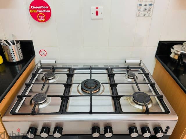 Simfer Cooking range with 5 burner, Ovan and Grill 1