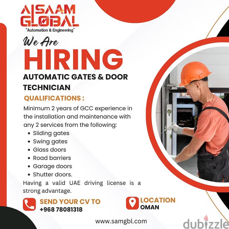 Automatic gates and Barrier Technicians 1