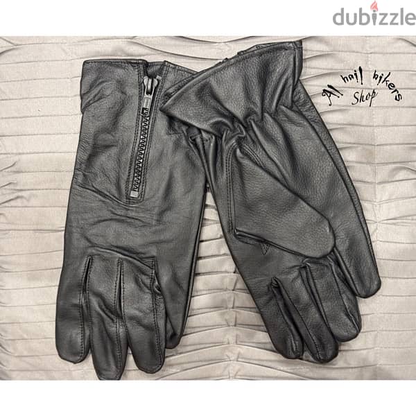 Men’s  Gloves - Genuine black leather 5