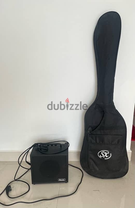 جيتار بيز (باس) مع امبليفاير Bass guitar with amplifier 2