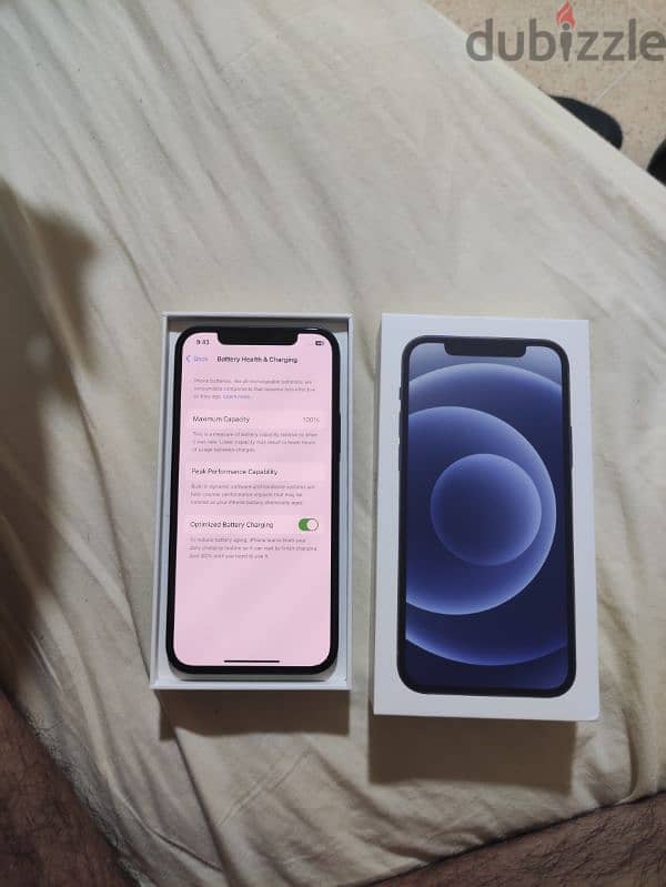 Brand new iPhone 12 128gb black 175 OMR 3