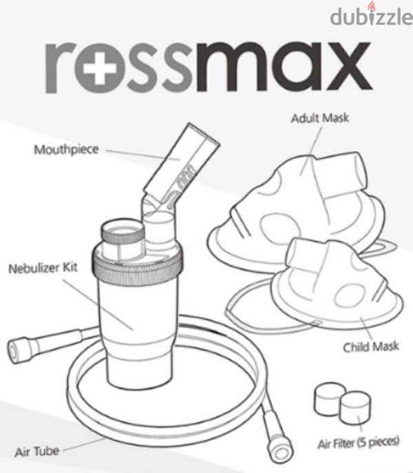 ROSSMAX NEBULIZER AND FULL ASSESSORY KIT. 2024 MODEL 3