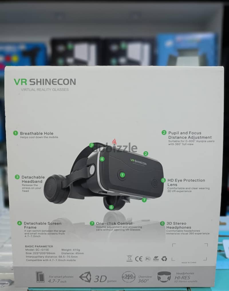 VR Shinecon SC -G15 With Detachable Headband 1