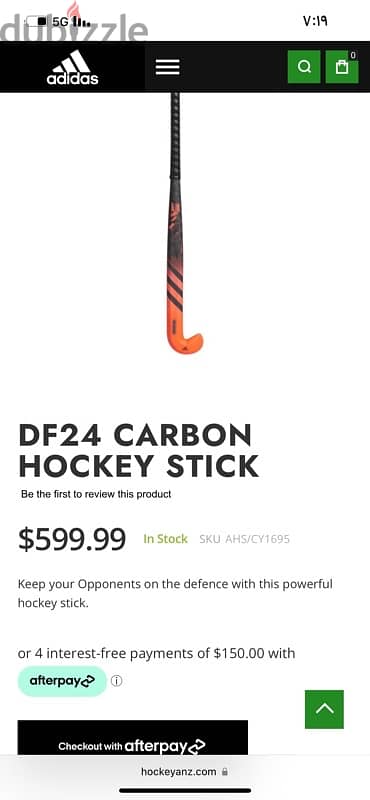 عصا هوكي addidas الاصلي. مستعمل . نوعه hockey df24 carbon