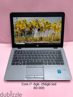 hp core i7 8gb ram 256gb ssd 12.5 inch screen 0