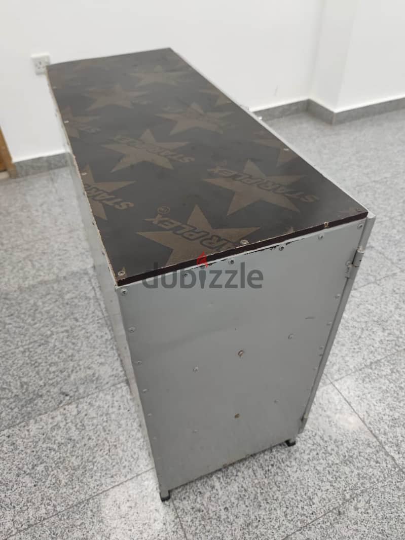 Heavy Duty Steel Cabinet & Center Marble Table 2