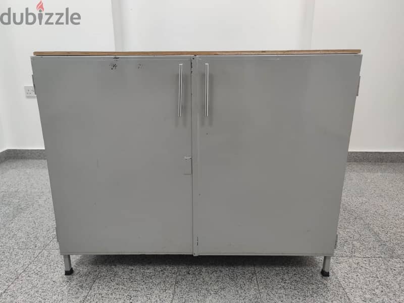 Heavy Duty Steel Cabinet & Center Marble Table 4