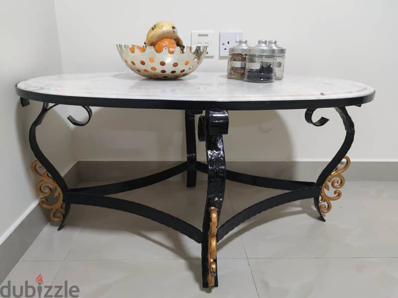 Heavy Duty Steel Cabinet & Center Marble Table 6