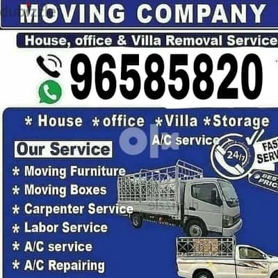 all Oman Mover's house shifting service transport