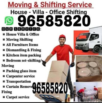 all Oman Mover's house shifting service transport