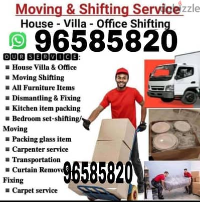 all Oman Mover's house shifting service transport