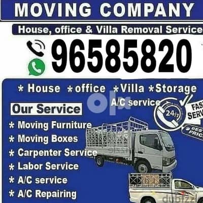 all Oman Mover's house shifting service transport