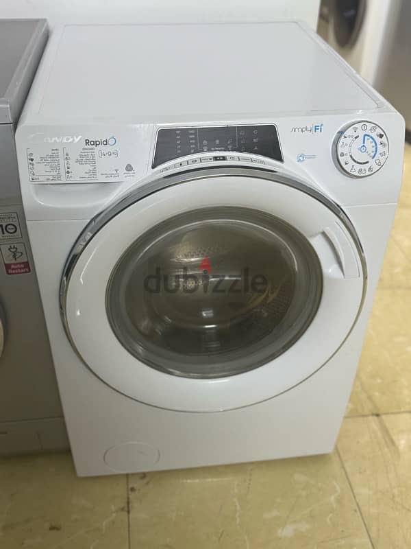 candy 14kg washing machine available for sale with dryer 0