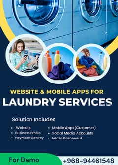 Website and Mobile Apps Solution for Launrdy Shop 0