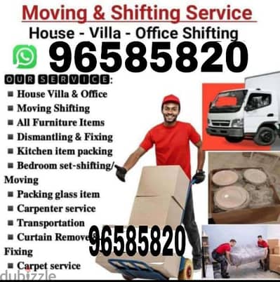 all Oman Mover's house shifting service transport