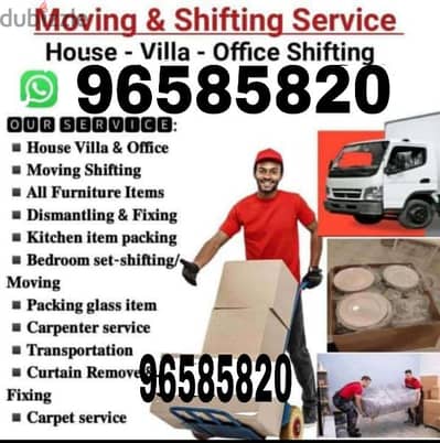 all Oman Mover's house shifting service