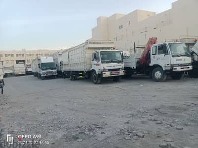 for rent trucks monthly or daily ours service available all oman