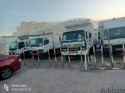 for rent trucks monthly or daily ours service available all oman