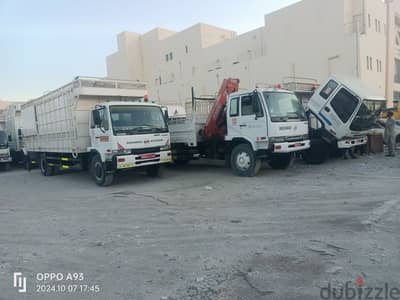 for rent trucks monthly or daily ours service available all oman