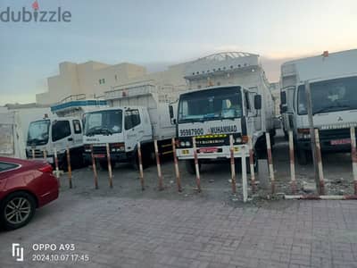 for rent trucks monthly or daily ours service available all oman