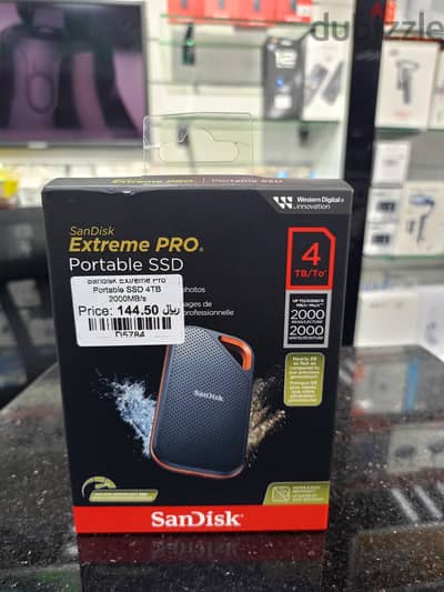 Sandisk Extreme Pro Portable SSD 4TB 2000MB/s