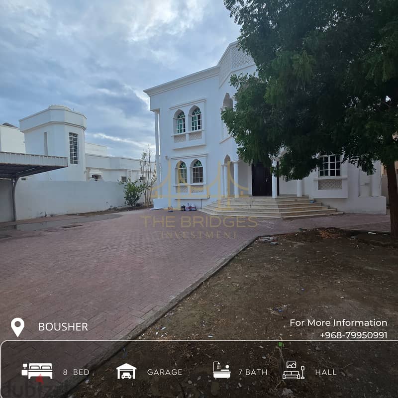 Beautiful 8 BR Villa Available for Rent in Bawshar 0