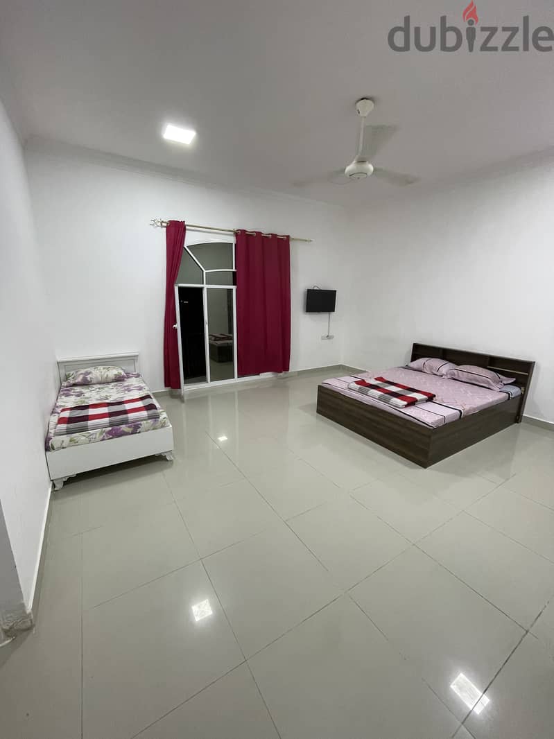 Daily rent of furnished room 1