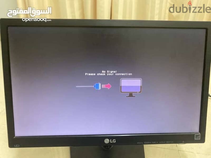 LG Flatron E1942C-BN شاشة 18.5 بوصة VGA 1366x768 مع حامل 4