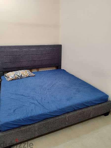 bed frame  with mattress 1