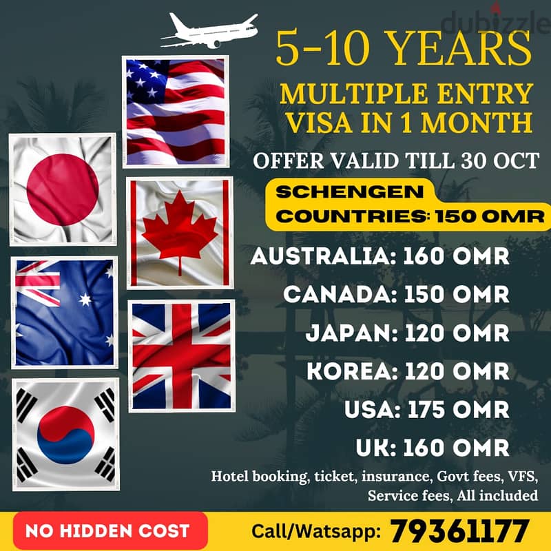 Get 5-10 Years Multiple Entry Visa in 1 month 0