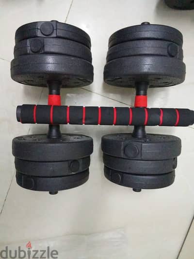 Dumbbells 2 in 1.20 kg with free delivery