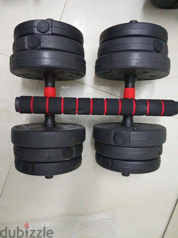 Dumbbells 2 in 1.20 kg with free delivery 0