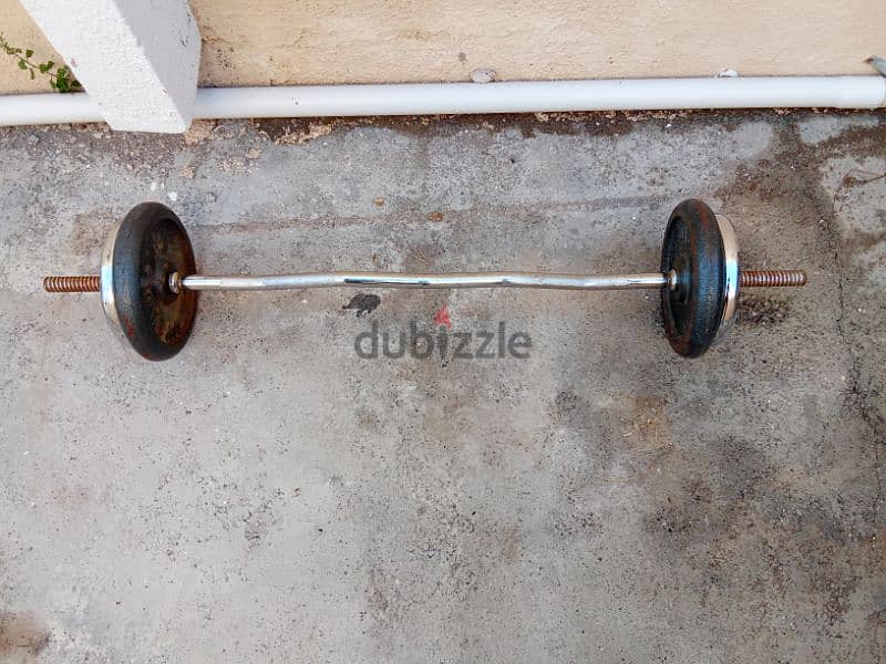 curl barbell 25kg 0