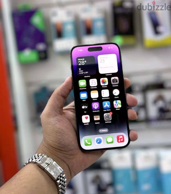 عرض خااص : iPhone 14 pro max 256gb جهاز بحالة الوكالة بدون شموخ 8