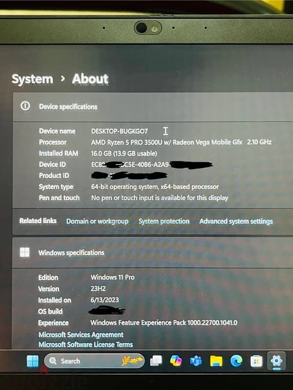 Lenovo thinkpad T495 AMD RYZEN 5 PRO 3