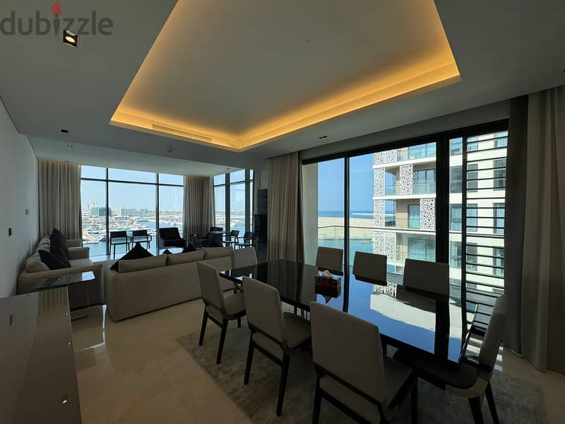 3 BR + 1 Maid’s Room Luxurious Fully Furnished Apartment in Al Mouj 4