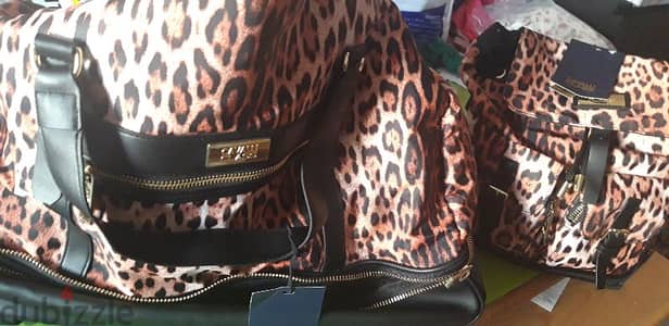 EXOTIC! Roberto Cavalli 1b+1s set bags