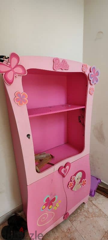 Kids barbie cupboard good condition 2