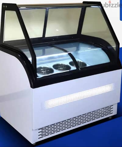 ثلاجة عرض الايس كريم الحجم الكبير جديده ice cream display refrigerator