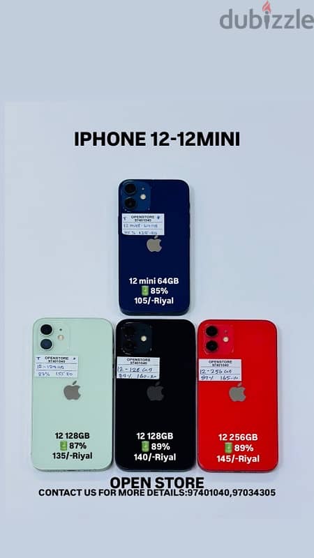 iphone 12 & 12 mini - 64GB & 128GB Good condition amazing phone 1