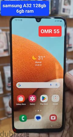 samsung A32 128gb just 55 rial clean 0