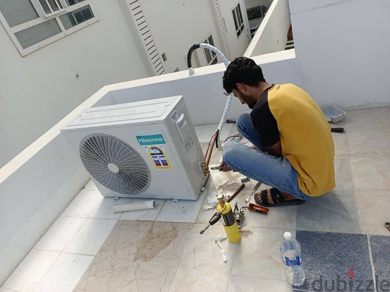 we do Ac repair, services and kitchen gas work 0