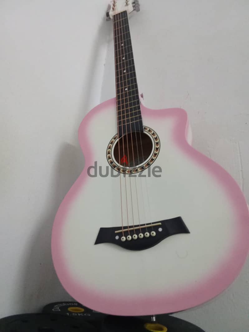 Guitar with free string and pik 0