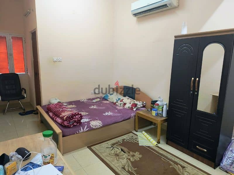 Furnished Room with attached bathroom on Rent at Ruwi 3