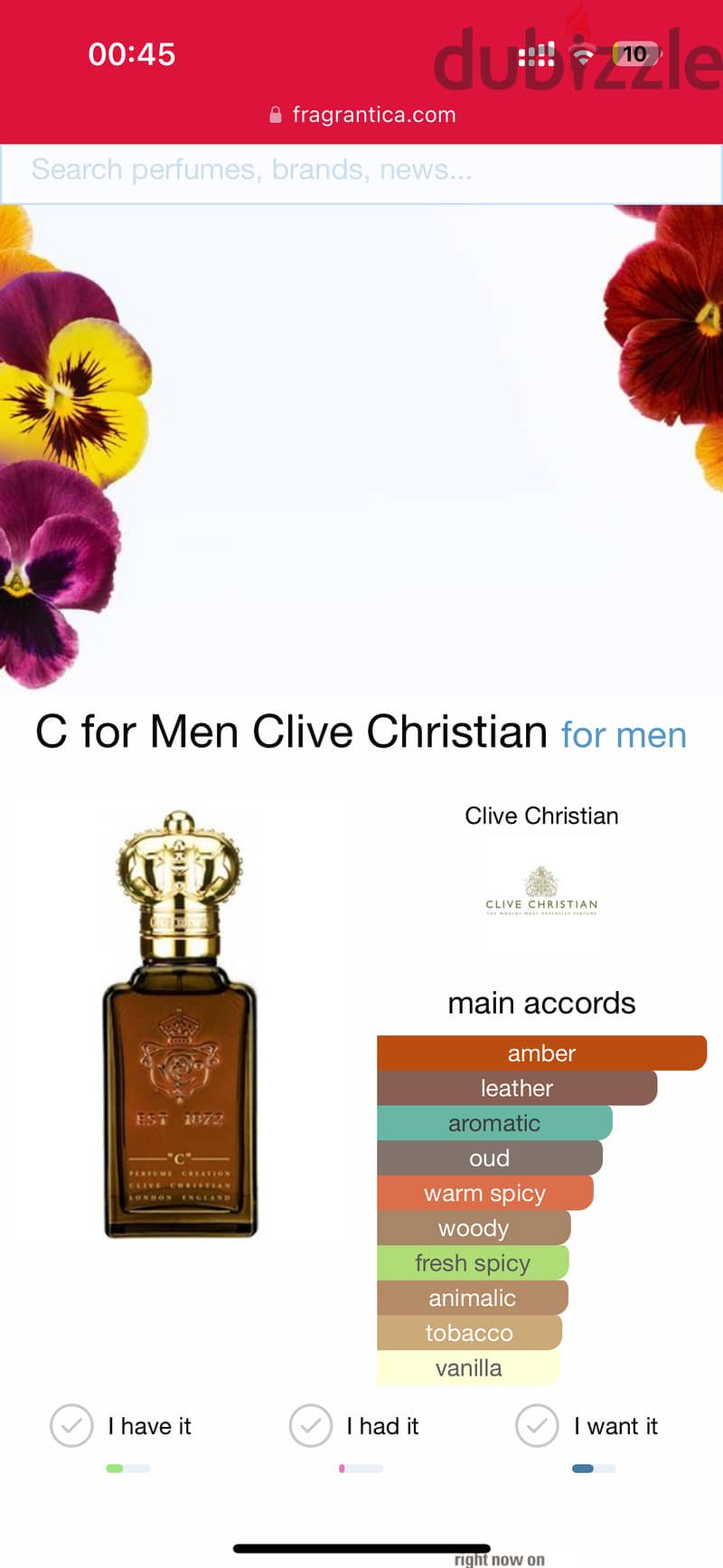 Clive christian C 50ml 1