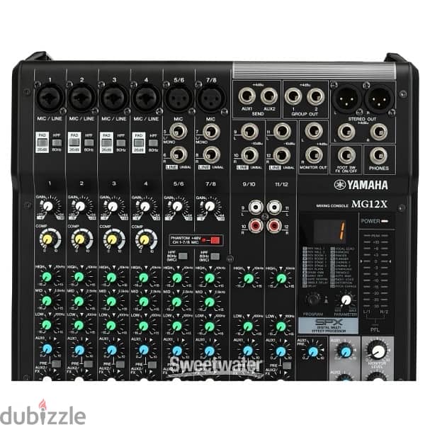 Brand New Yamaha MG12X CV 12-channel Stereo Mixer 5