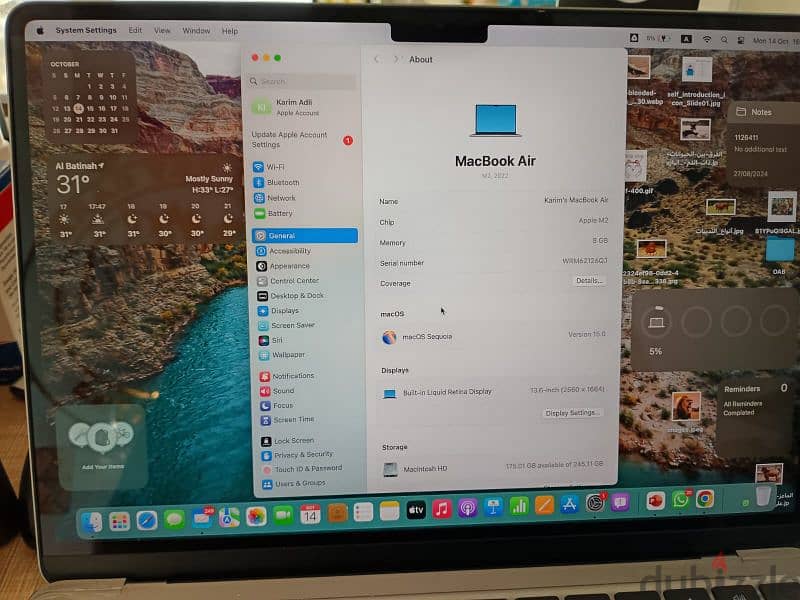 ماك بوك اير M2 للبيع 5