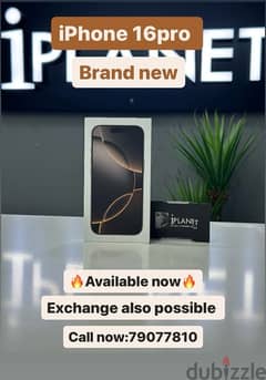 iPhone 16 pro 256gb brand new offer price with free accessories 0